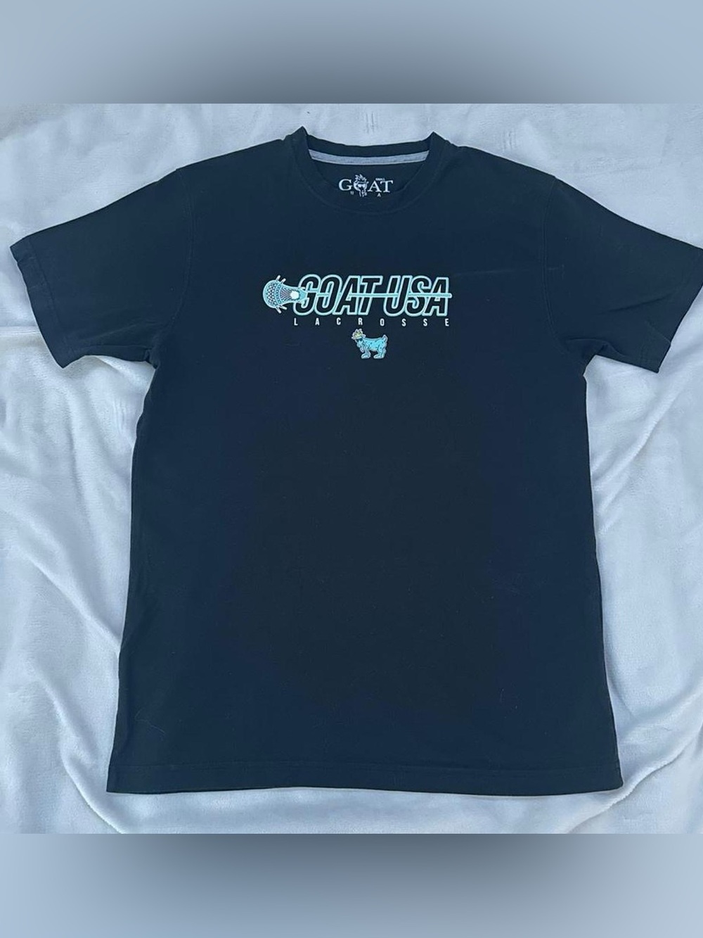 GOAT USA Lacrosse Black Graphic Tee